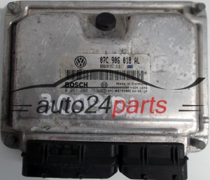 CALCULATEUR MOTEUR VW VOLKSWAGEN TOUAREG 6.0 07C906018AL, 07C 906 018 AL, BOSCH 0261208753, 0 261 208 753, BENZIN ME7.1.1 6369 1039S06598