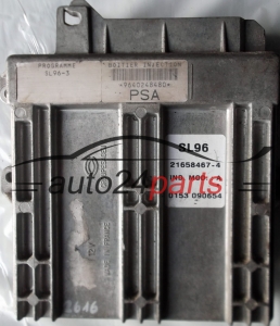 Μονάδα Ελέγχου Κινητήρα PEUGEOT 406 1.8 SAGEM 21658467-4, 216584674, PSA 9640248480 SL96-3