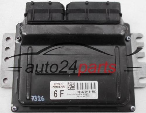 ECU ENGINE CONTROLLER NISSAN ALMERA 1.5, MEC32-211 6F, MEC32211, MEC32-211 B1, MEC32211B1