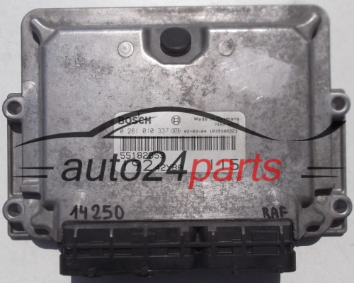 KOMPUTER STEROWNIK SILNIKA FIAT STILO 1.9 JTD BOSCH 0281010337, 0 281 010 337, 55182953, 19242YBA -  14250, 21997