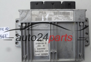 CALCULATEUR MOTEUR CITROEN PEUGEOT 21584184-8, 215841848, 9644674580, 9650133080