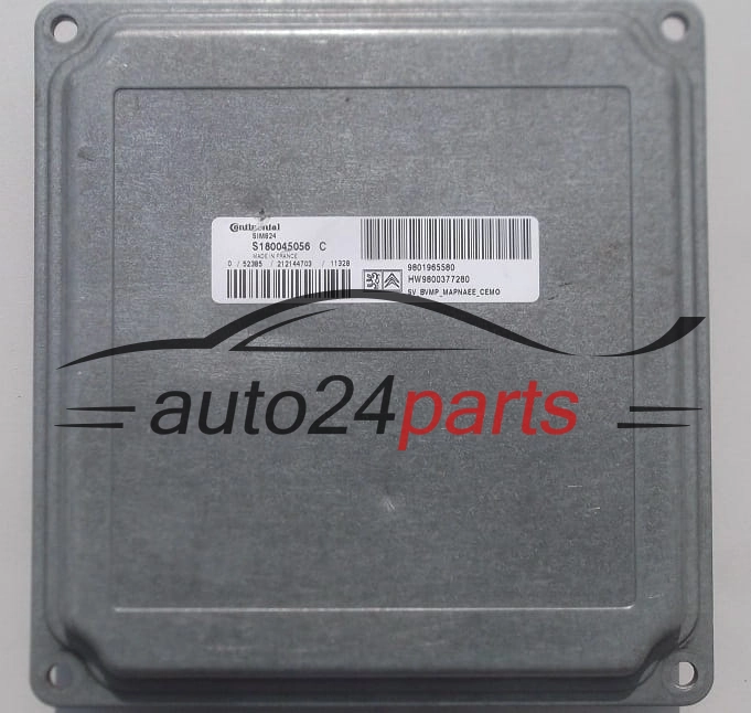 BOITE DE VITESSES AUTOMATIQUE CITROEN PEUGEOT CONTINENTAL S180045056 C,  9801965580, HW 9800377280, SIM824