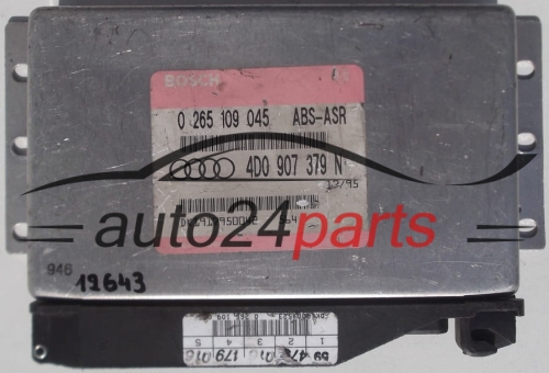ABS STEUERGERAT AUDI A4 A6 A8 BOSCH 0 265 109 045, 0265109045, 4D0 907 379 N, 4D0907379N