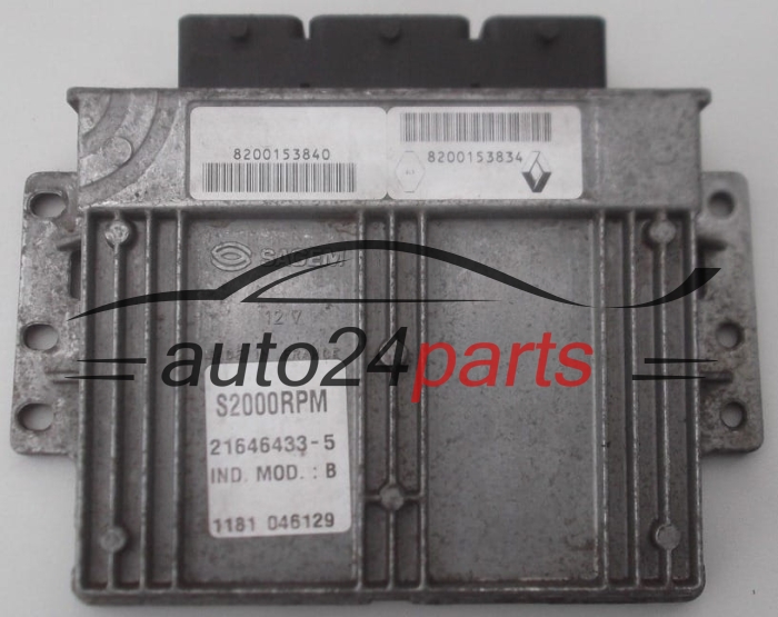 MOTORSTEUERGERÄT ECU STEUERGERAT RENAULT TWINGO 1.2 SAGEM 21646433-5,  8200153840