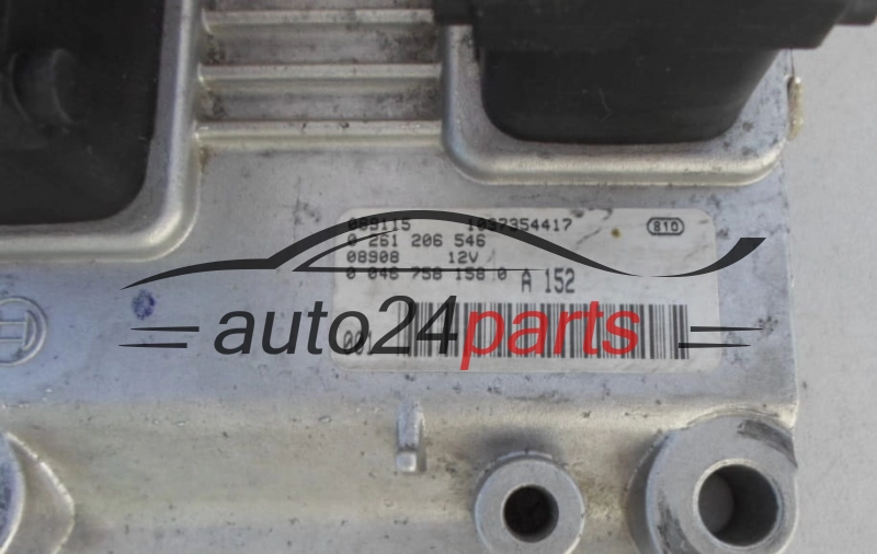 MOTORSTEUERGERÄT ECU STEUERGERAT FIAT PUNTO 1.2 BOSCH 0 261 206 546, 0261206546, 0 046 758 158 0