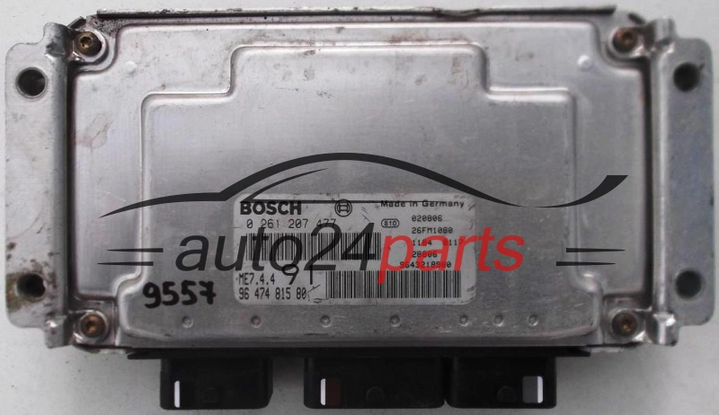 Μονάδα Ελέγχου Κινητήρα CITROEN PEUGEOT 1.6 BOSCH 0 261 207 477, 0261207477, 96 474 815 80, 9647481580, ME7.4.4 91