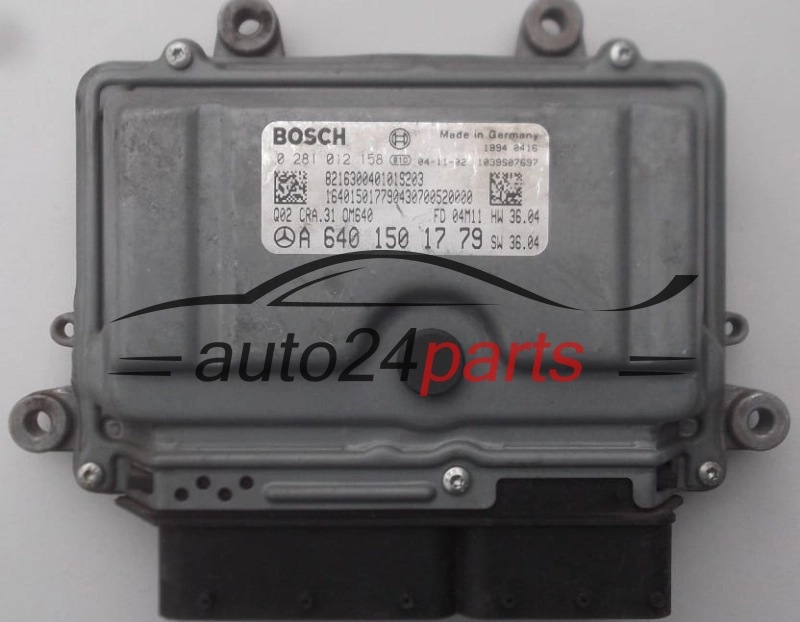 Μονάδα Ελέγχου Κινητήρα MERCEDES A 160 CDI BOSCH 0 281 012 158, A 640 150 17 79