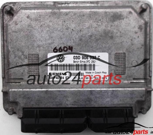 ECU CENTRALITA DE MOTOR VW VOLKSWAGEN POLO 1.2 03D906032C, 03D 906 032 C, SIEMENS 5WP40124