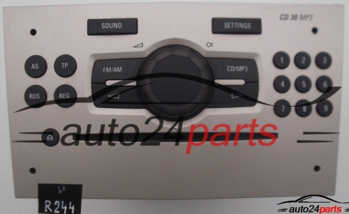 RADIO CD MP3 OPEL 497 316 088 / 497316088 / 13 289 920 HE / 13289920HE / CD30 