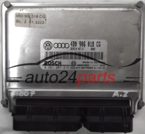 ECU ENGINE CONTROLLER AUDI A4 A6 VW VOLKSWAGEN PASSAT 1.8T 1.8 TURBO 4B0906018CG, 4B0 906 018 CG, BOSCH 0261207215, 0 261 207 215 