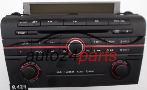 RADIO CD MULTI FUNCION AUDIO SYSTEM MAZDA 3 BP4L 66 950 A / BP4L66950A / 14789910 / 04C1B79397 - R124