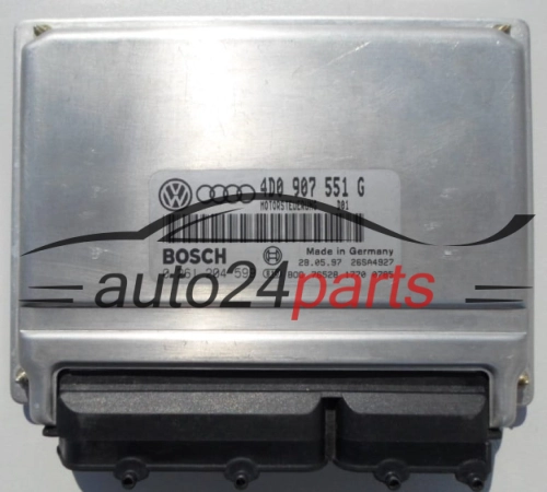 ECU CENTRALITA DE MOTOR  AUDI A4 2.8 V6 BOSCH 0 261 204 599, 4D0 907 551 G