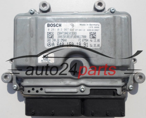MOTORSTEUERGERÄT ECU STEUERGERÄT  MERCEDES 3.2 CDI BOSCH 0 281 013 967,  A 640 150 18 91