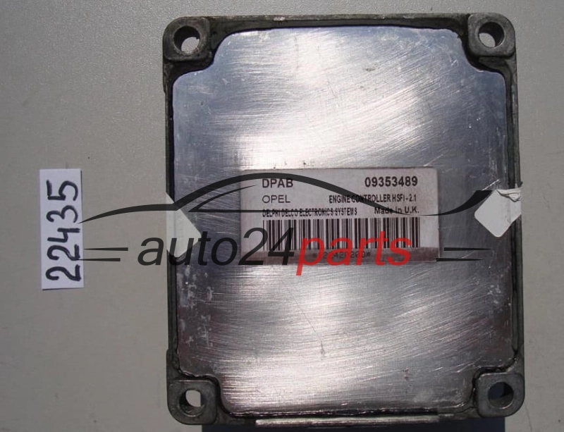 Sterownik silnika Opel Astra Zafira 1.4 Z14XE 1.6 Z16SE Z16XE 09353489DPAB HSFI21