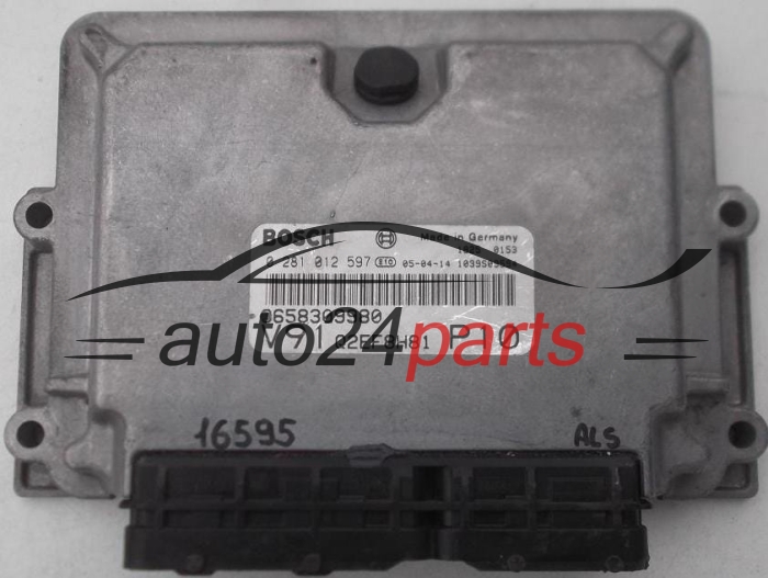 Μονάδα Ελέγχου Κινητήρα FIAT DUCATO 2.0 JTD BOSCH 0 281 012 597, 0281012597, 9658309980, 1039S09594