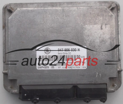 CALCULATEUR MOTEUR SKODA FELICJA 1.3 047906030N, 047 906 030 N, SIEMENS 5WP4329 05, BENZIN SIMOS 23D