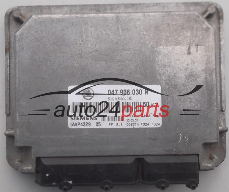 CALCULATEUR MOTEUR SKODA FELICJA 1.3 047906030N, 047 906 030 N, SIEMENS 5WP4329 05, BENZIN SIMOS 23D