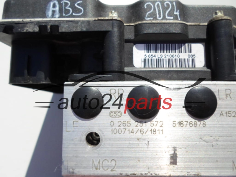 Αντλία αβς  FIAT PUNTO EVO BOSCH 0265251572, 51876878