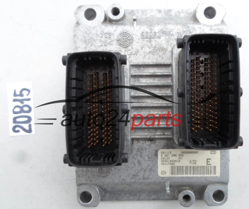 Μονάδα Ελέγχου Κινητήρα FIAT STILO 2.4 20V BOSCH 0 261 206 655, 0261206655, 00551823810