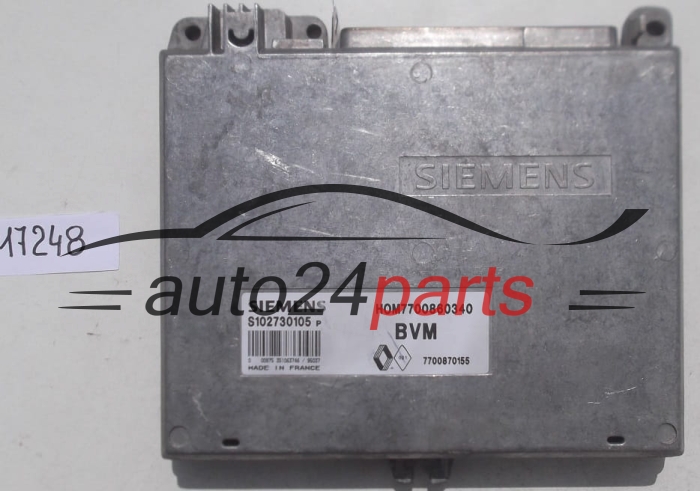 Μονάδα Ελέγχου Κινητήρα RENAULT 19 SIEMENS S102730105 P, S102730105P, 7700860340, 7700870155 