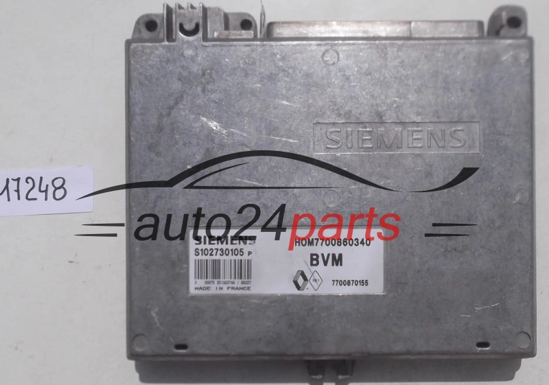 Μονάδα Ελέγχου Κινητήρα RENAULT 19 SIEMENS S102730105 P, S102730105P, 7700860340, 7700870155 