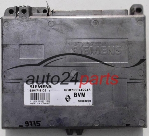 CENTRALINA DO MOTORE RENAULT CLIO 1.4, SIEMENS S101718102 D, S101718102D, HOM7700749946, 7700860918