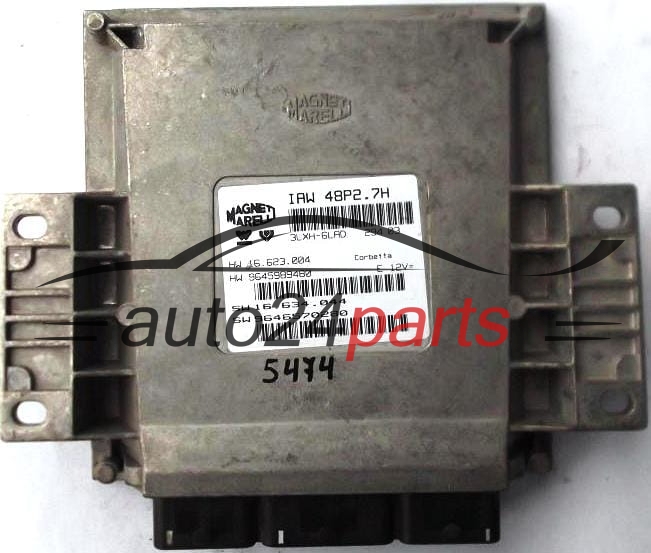 Μονάδα Ελέγχου Κινητήρα CITROEN C2 PEUGEOT 206 MAGNETI MARELLI IAW 48P2.7H, HW 16.623.004, 9645989480, SW 16.634.044, 9646570280