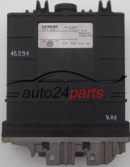 CENTRALINA MOTORE VW VOLKSWAGEN SEAT GOLF 2.0 SIEMENS 5WP4 158, 5WP4158, 037 906 024 AG, 037906024AG