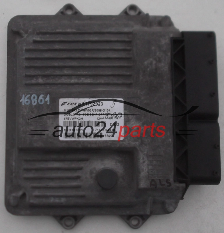 CALCULATEUR MOTEUR FIAT DOBLO 1.3 JTD MAGNETI MARELLI MJD 6F3.D1, MJD6F3D1, FPT 51792923, 71600.043.05, 7160004305