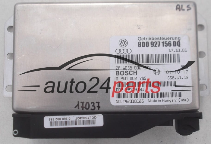 ECU αυτόματο κιβώτιο ταχυτήτων AUDI VOLKSWAGEN 2.5 TDI BOSCH 0 260 002 785, 0260002785, 8D0 927 156 DQ, 8D0927156DQ