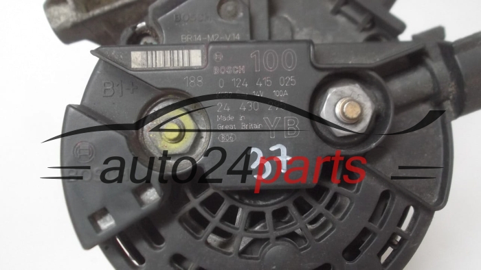 Alternador OPEL VECTRA C SIGNUM 2.2 Z22SE Z22YH BOSCH 0124415025,  24430295 YB