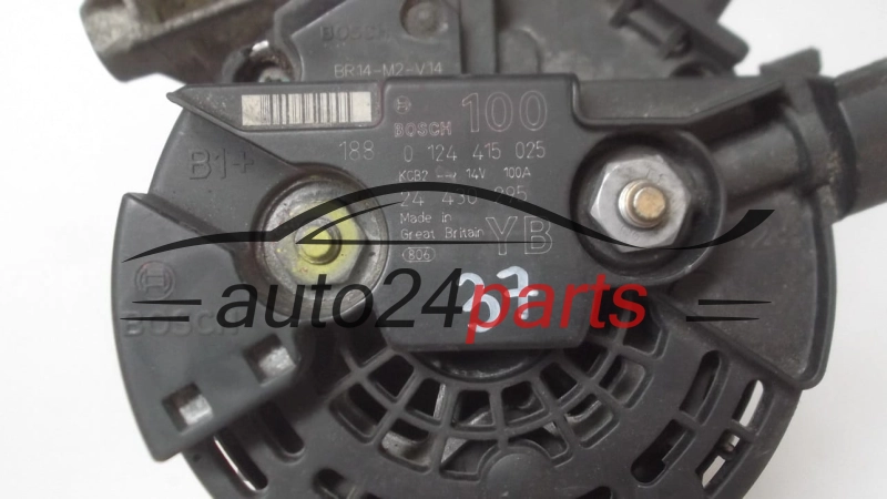 Alternador OPEL VECTRA C SIGNUM 2.2 Z22SE Z22YH BOSCH 0124415025,  24430295 YB