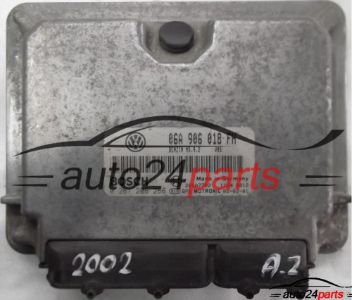 ECU CENTRALITA DE MOTOR SKODA OCTAVIA 2.0 06A906018FH, 06A 906 018 FH, BOSCH 0261206266, 0 261 206 266