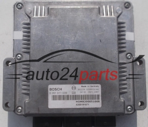 Μονάδα Ελέγχου Κινητήρα RENAULT KANGOO 1.9 DCI BOSCH 0 281 011 039, 0281011039,  HOM8200051666, 8200051666, 8200191871 