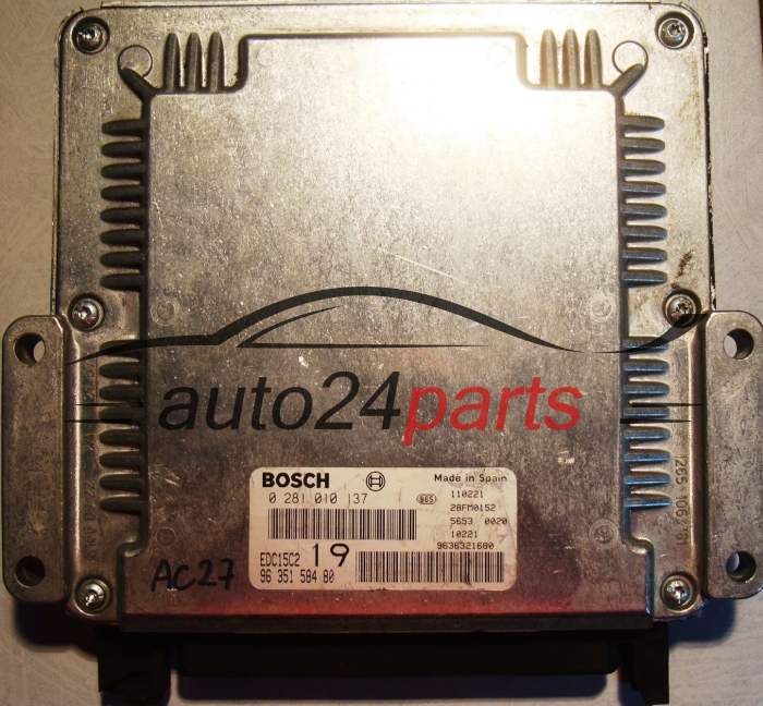 Μονάδα Ελέγχου Κινητήρα CITROEN XSARA PICASSO 2.0 HDI BOSCH 0 281 010 137,  96 351 584 80