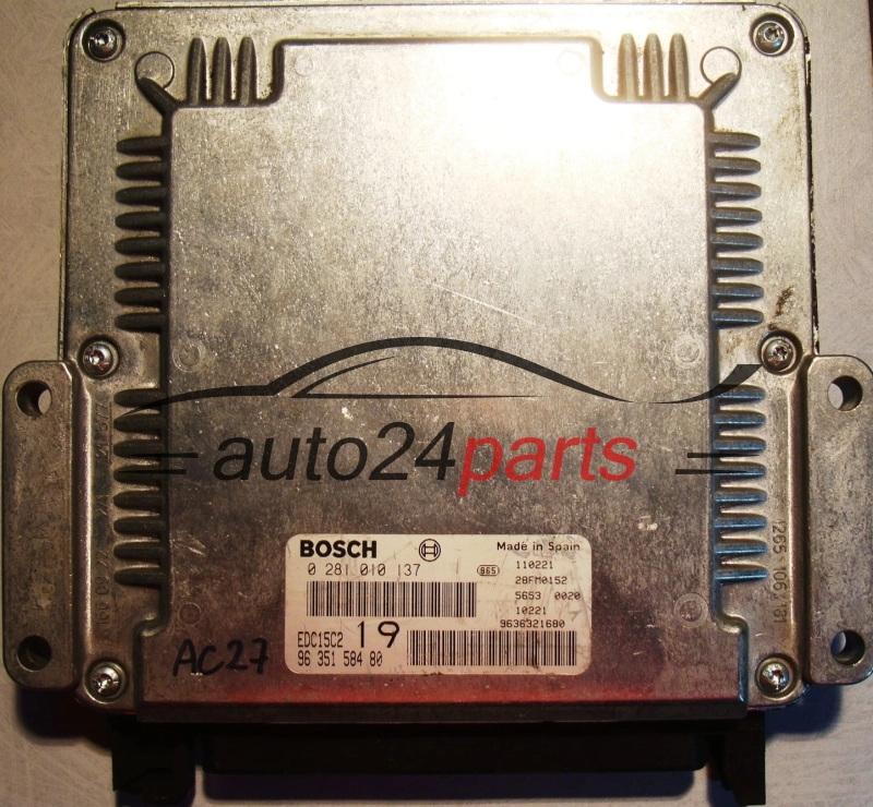 Μονάδα Ελέγχου Κινητήρα CITROEN XSARA PICASSO 2.0 HDI BOSCH 0 281 010 137,  96 351 584 80