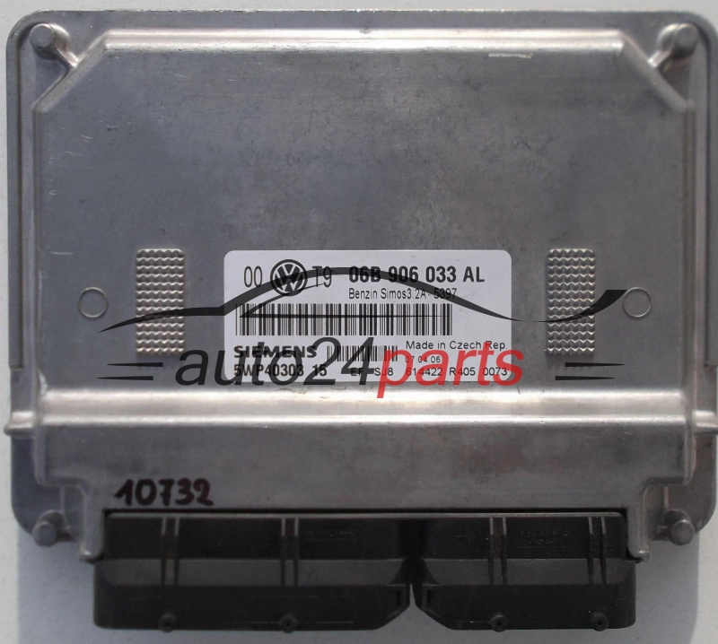  VW VOLKSWAGEN GOLF SKODA 1.6 06B 906 033 AL, 06B906033AL, SIEMENS 5WP40303 15, 5WP4030315