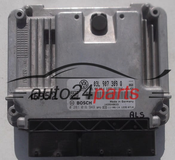Μονάδα Ελέγχου Κινητήρα VOLKSWAGEN SHARAN BOSCH 0 281 016 949,  03L 907 309 Q,  EDC17C46