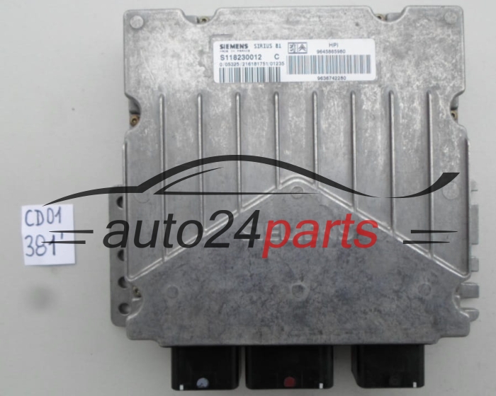 Μονάδα Ελέγχου Κινητήρα CITROEN S118230012 C, S118230012C, 9645865980, SIRIUS 81