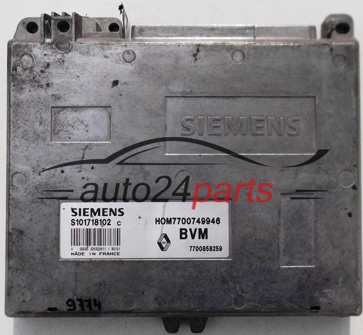 KOMPUTER STEROWNIK SILNIKA RENAULT CLIO 1.4, SIEMENS S101718102 C