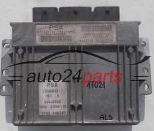 ECU ENGINE CONTROLLER PEUGEOT 206 1.4 SAGEM 21646048-1 9641815980 9637706380-03