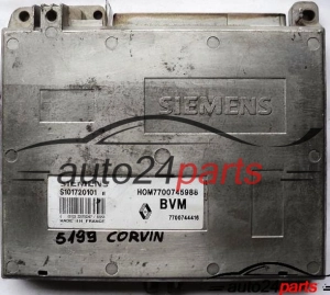 ΜΟΝΑΔΑ ΕΛΕΓΧΟΥ ΚΙΝΗΤΗΡΑ RENAULT SAFRANE 2.2 SIEMENS S101720101E, S101720101 E, 101720101, HOM7700745988, HOM 7700745988, 7700744416