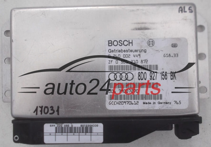 GETRIEBESTEUERGERÄT GETRIBESTEUERUNG AUDI A4 1.8 TDI BOSCH 0 260 002 449, 0260002449, 8D0 927 156 BK, 8D0927156BK