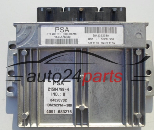 ECU CENTRALITA DE MOTOR  CITROEN C3 1.4 Sagem 21584799-4,  9654528280, 9642222380