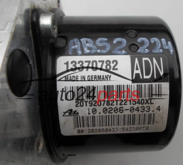 Bomba de abs  OPEL ASTRA J GM 13370782 ADN, ATE 10.0206-0433.4