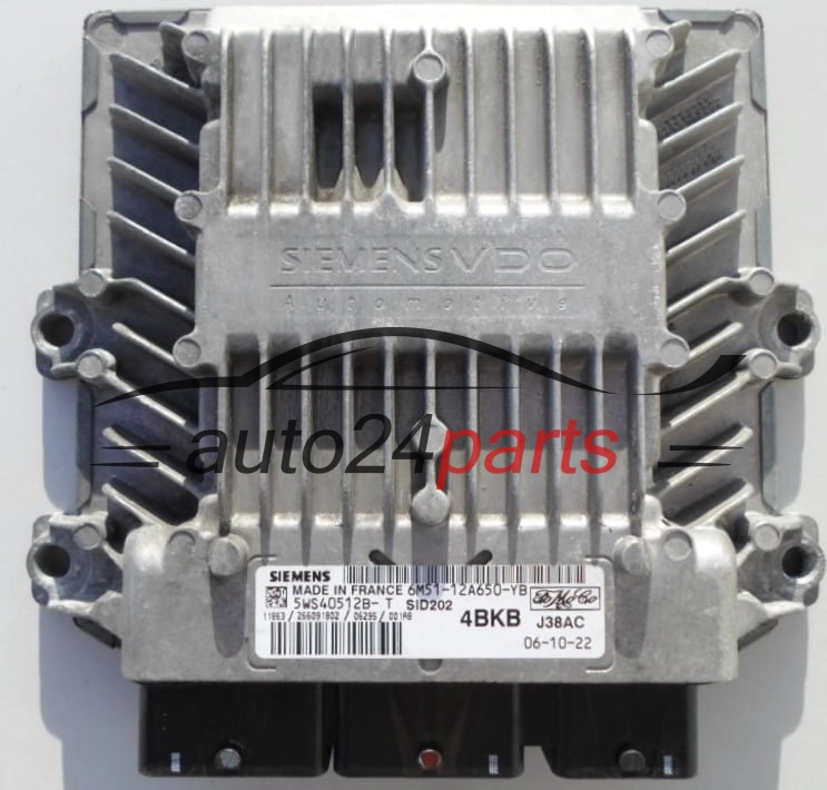 ECU ENGINE CONTROLLER  FORD 1.8 TDCI SIEMENS 5WS40512B-T, FoMoCo 6M51-12A650-YB