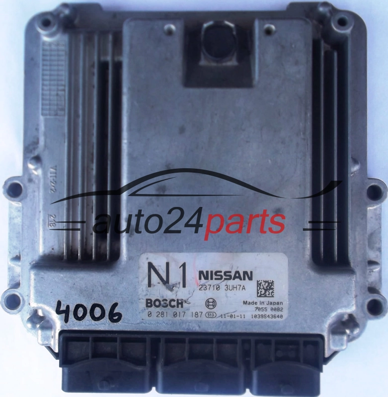 KOMPUTER STEROWNIK SILNIKA NISSAN BOSCH 0 281 017 187, 23710 3UH7A