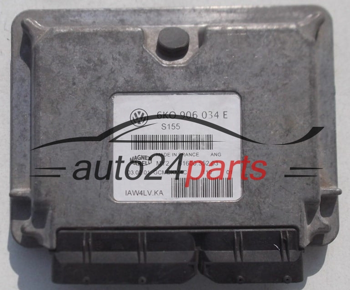 Μονάδα Ελέγχου Κινητήρα VOLKSWAGEN SEAT 1.6 MAGNETI MARELLI IAW 4LV.KA,  6K0 906 034 E
