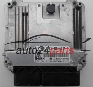 MOTORSTEUERGERÄT ECU STEUERGERAT AUDI 1.6 BOSCH 0 261 S02 187,  0261S02187, 03C 906 056 CP, 03C906056CP, MED9.5.10 
