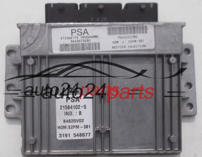 MOTORSTEUERGERÄT ECU STEUERGERAT CITROEN C2 C3 SAGEM 21584102-5